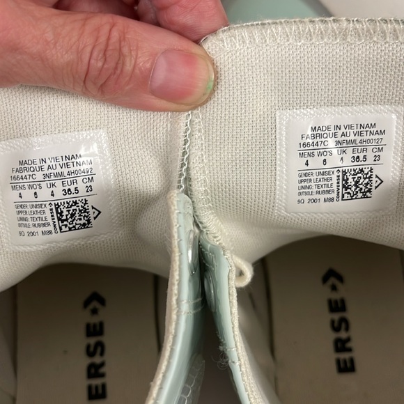 Converse Chuck Taylor All Star High 'Teal Tint Pink Foam' 166447C Women’s Size 6 - Picture 13 of 16